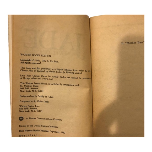 Jade A Novel of China by Pat Barr, 1981. - Picture 3 of 3